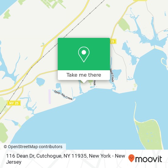 Mapa de 116 Dean Dr, Cutchogue, NY 11935