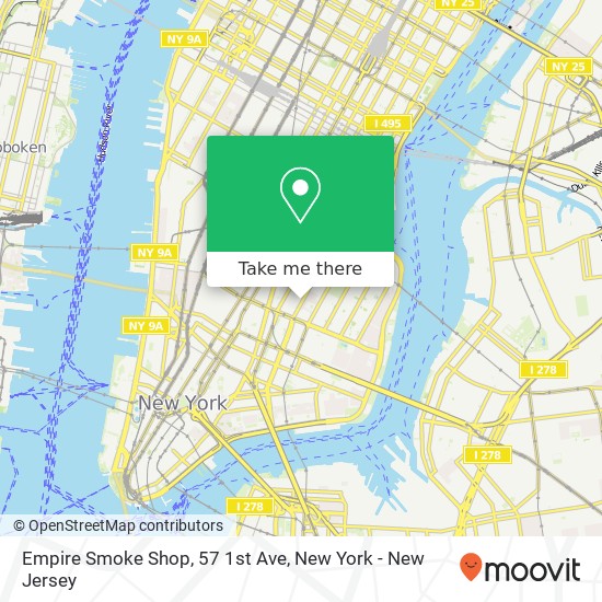 Empire Smoke Shop, 57 1st Ave map