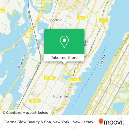 Mapa de Derma Glow Beauty & Spa