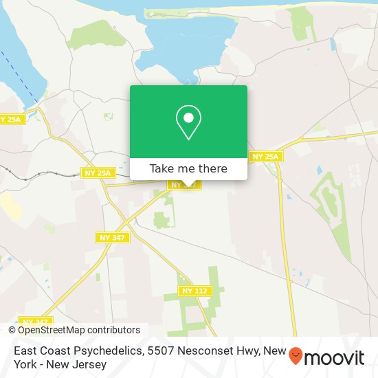 Mapa de East Coast Psychedelics, 5507 Nesconset Hwy