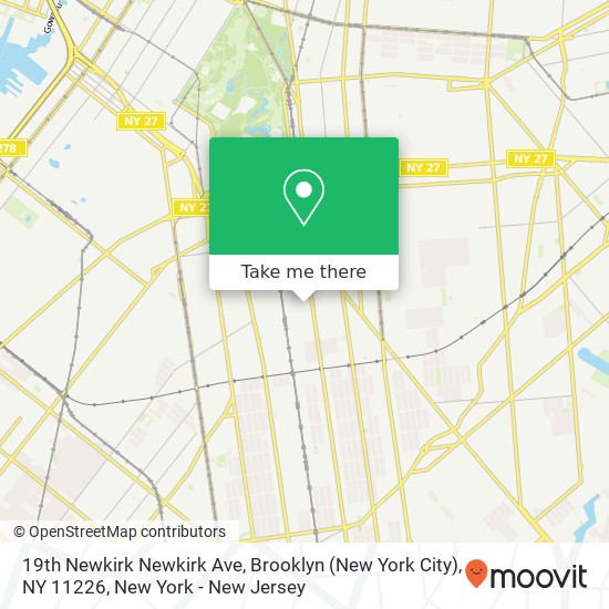 Mapa de 19th Newkirk Newkirk Ave, Brooklyn (New York City), NY 11226
