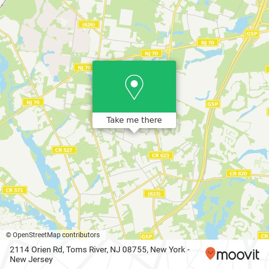 2114 Orien Rd, Toms River, NJ 08755 map