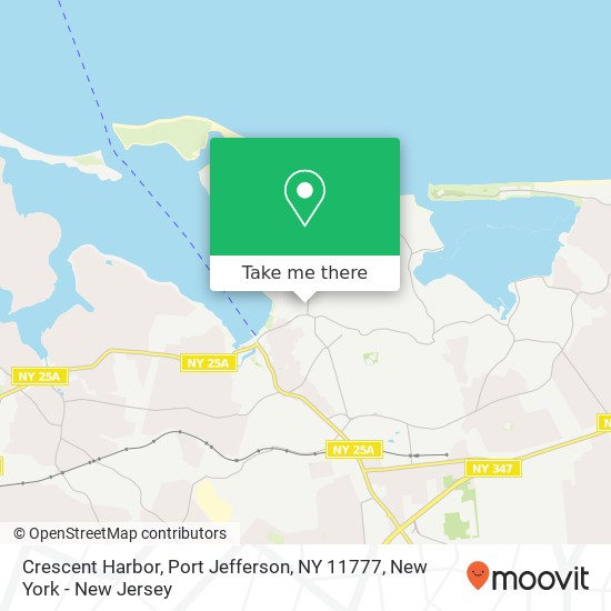 Mapa de Crescent Harbor, Port Jefferson, NY 11777