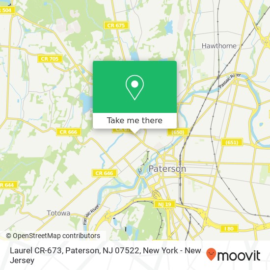 Laurel CR-673, Paterson, NJ 07522 map
