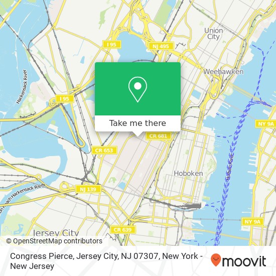 Congress Pierce, Jersey City, NJ 07307 map
