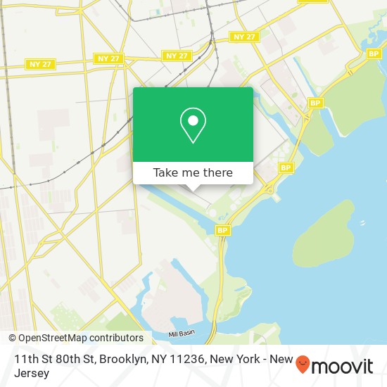 11th St 80th St, Brooklyn, NY 11236 map