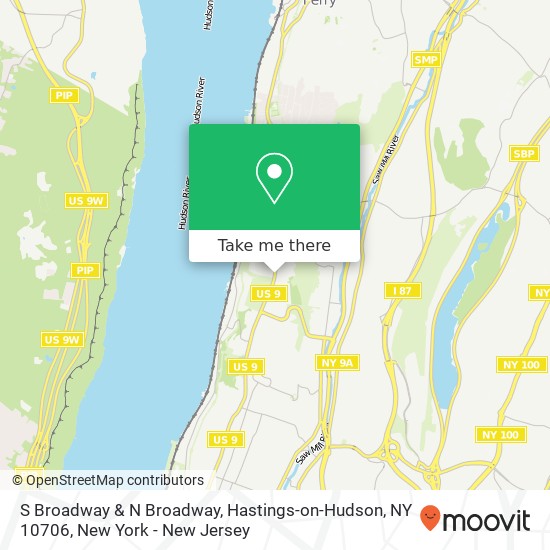 Mapa de S Broadway & N Broadway, Hastings-on-Hudson, NY 10706