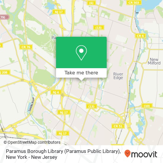 Paramus Borough Library (Paramus Public Library) map