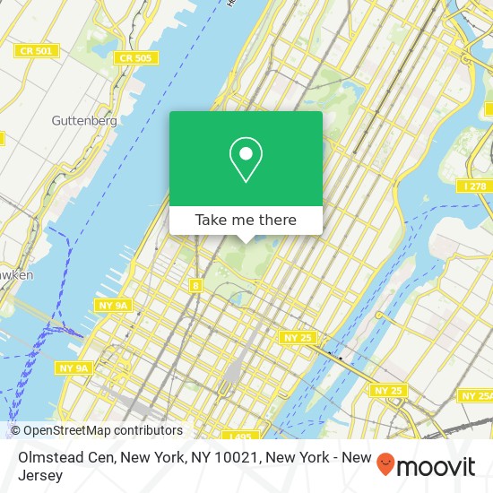 Mapa de Olmstead Cen, New York, NY 10021
