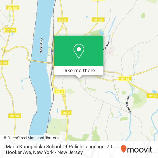 Mapa de Maria Konopnicka School Of Polish Language, 70 Hooker Ave
