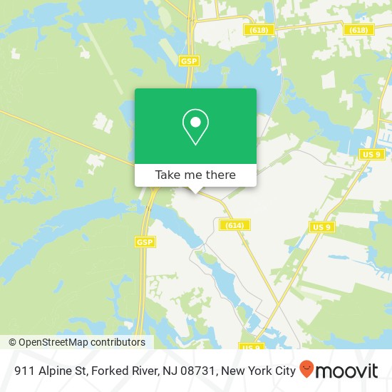 911 Alpine St, Forked River, NJ 08731 map