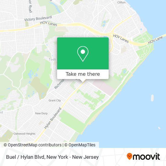Buel / Hylan Blvd map