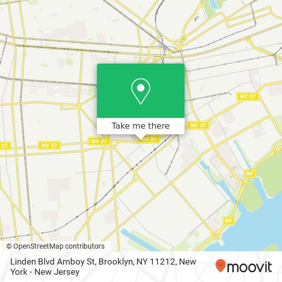 Mapa de Linden Blvd Amboy St, Brooklyn, NY 11212