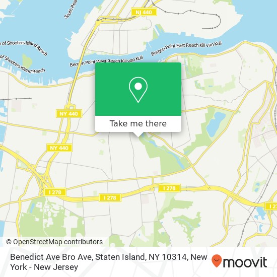 Benedict Ave Bro Ave, Staten Island, NY 10314 map