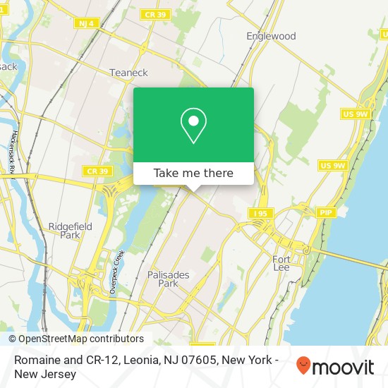 Romaine and CR-12, Leonia, NJ 07605 map