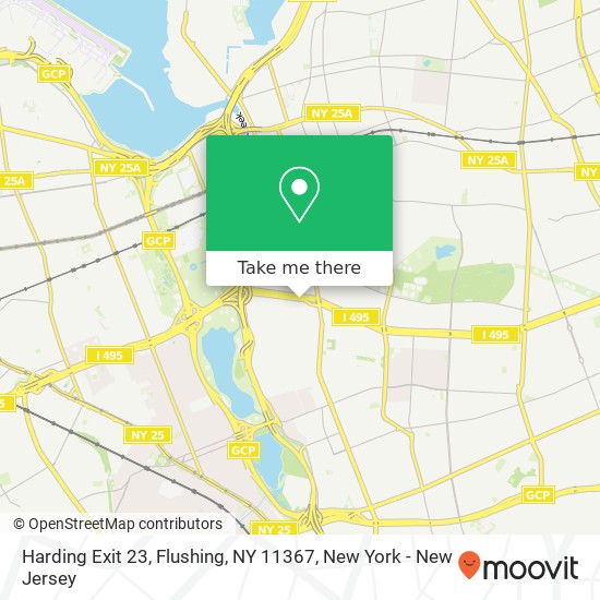 Mapa de Harding Exit 23, Flushing, NY 11367