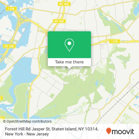 Mapa de Forest Hill Rd Jasper St, Staten Island, NY 10314