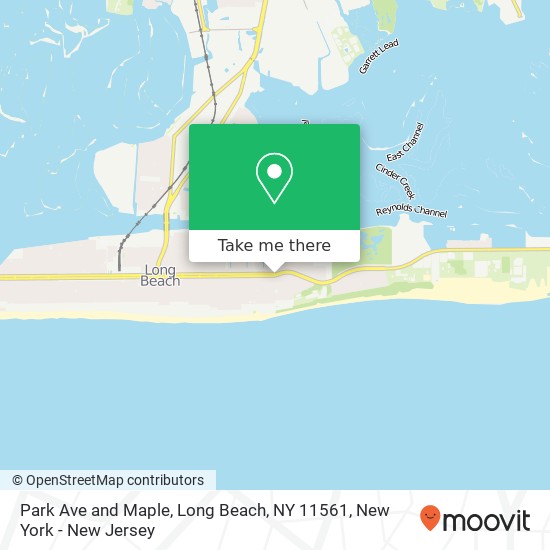 Mapa de Park Ave and Maple, Long Beach, NY 11561