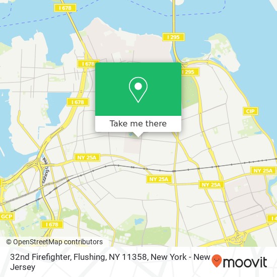 32nd Firefighter, Flushing, NY 11358 map