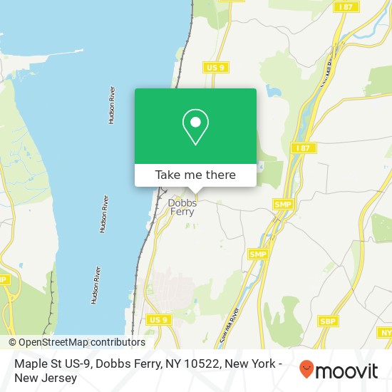 Mapa de Maple St US-9, Dobbs Ferry, NY 10522