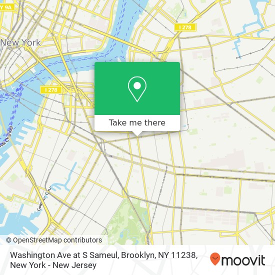 Washington Ave at S Sameul, Brooklyn, NY 11238 map