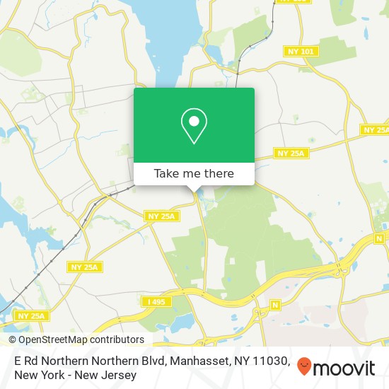 Mapa de E Rd Northern Northern Blvd, Manhasset, NY 11030