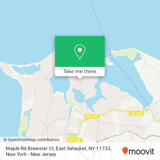Mapa de Maple Rd Brewster Ct, East Setauket, NY 11733