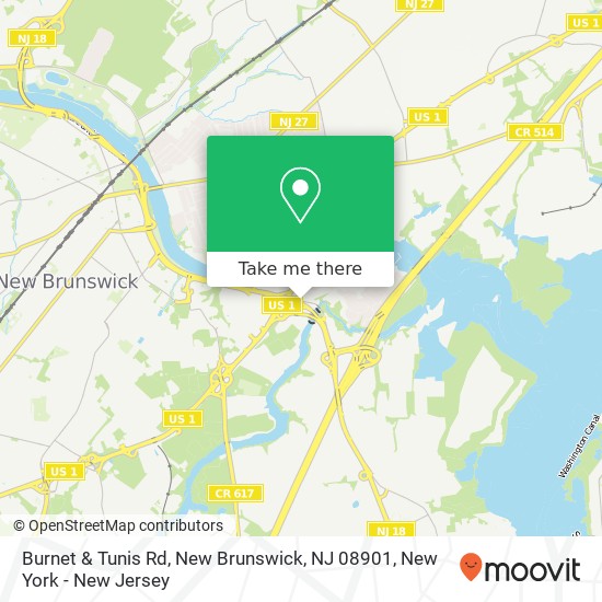 Burnet & Tunis Rd, New Brunswick, NJ 08901 map