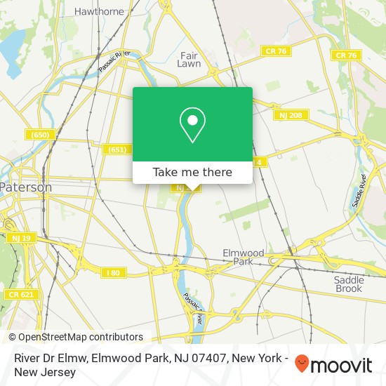 River Dr Elmw, Elmwood Park, NJ 07407 map