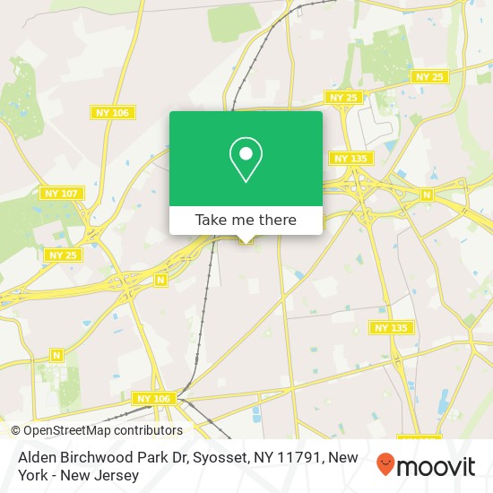 Mapa de Alden Birchwood Park Dr, Syosset, NY 11791