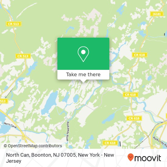 Mapa de North Can, Boonton, NJ 07005