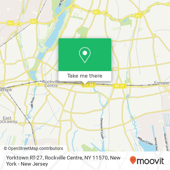 Yorktown RT-27, Rockville Centre, NY 11570 map