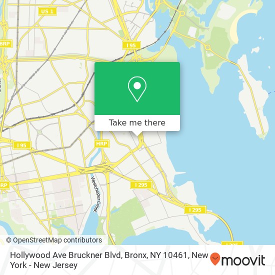 Hollywood Ave Bruckner Blvd, Bronx, NY 10461 map