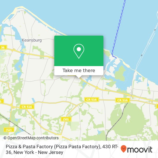 Mapa de Pizza & Pasta Factory (Pizza Pasta Factory), 430 RT-36