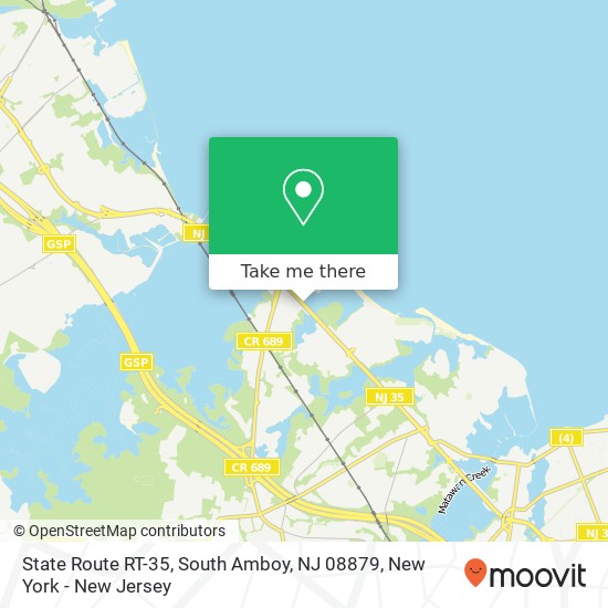 Mapa de State Route RT-35, South Amboy, NJ 08879