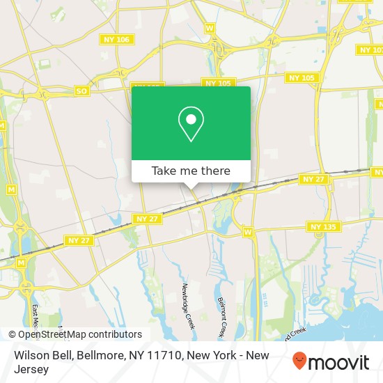 Mapa de Wilson Bell, Bellmore, NY 11710