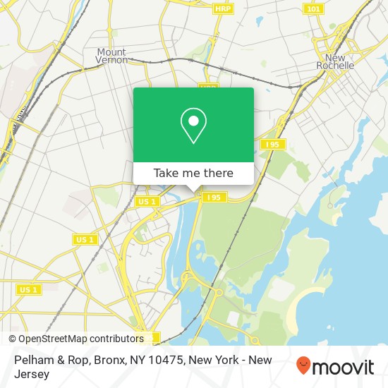 Mapa de Pelham & Rop, Bronx, NY 10475