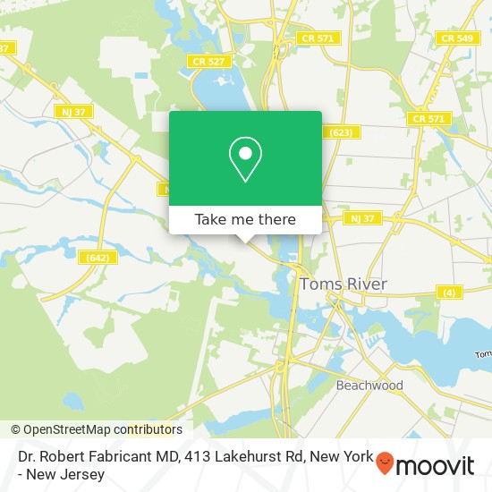 Dr. Robert Fabricant MD, 413 Lakehurst Rd map