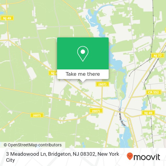 3 Meadowood Ln, Bridgeton, NJ 08302 map