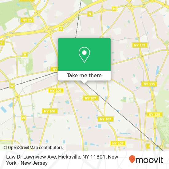 Law Dr Lawnview Ave, Hicksville, NY 11801 map