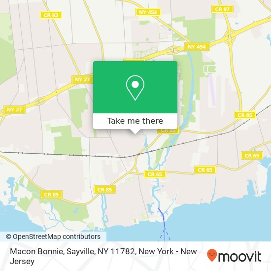 Macon Bonnie, Sayville, NY 11782 map