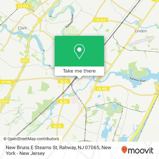 New Bruns E Stearns St, Rahway, NJ 07065 map