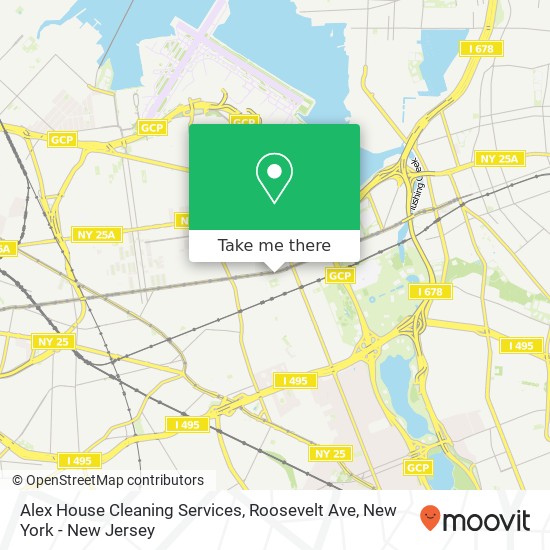 Alex House Cleaning Services, Roosevelt Ave map