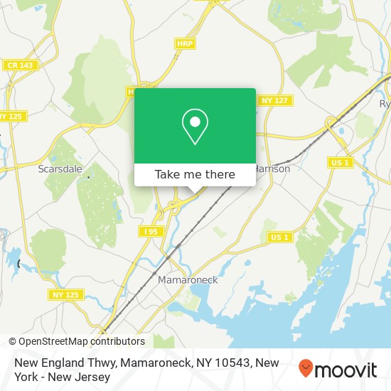 New England Thwy, Mamaroneck, NY 10543 map