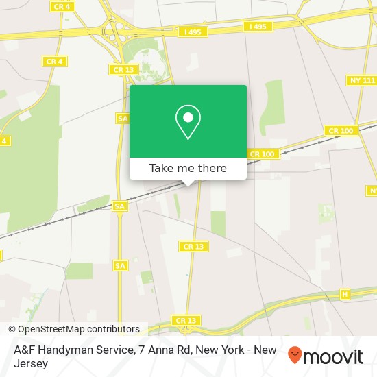 Mapa de A&F Handyman Service, 7 Anna Rd