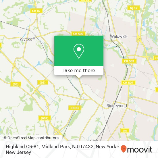 Highland CR-81, Midland Park, NJ 07432 map