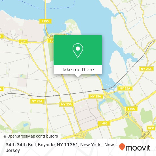 Mapa de 34th 34th Bell, Bayside, NY 11361