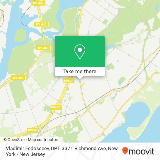 Mapa de Vladimir Fedosseev, DPT, 3371 Richmond Ave