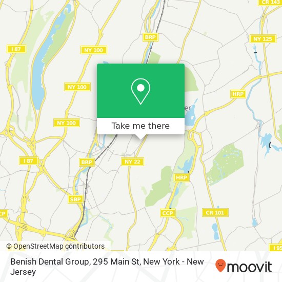 Benish Dental Group, 295 Main St map