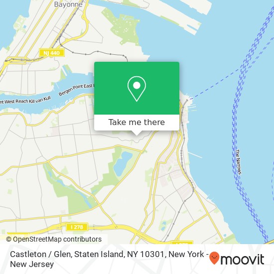 Castleton / Glen, Staten Island, NY 10301 map